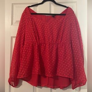 NWOT Red heart blouse, Torrid 1X never been worn.